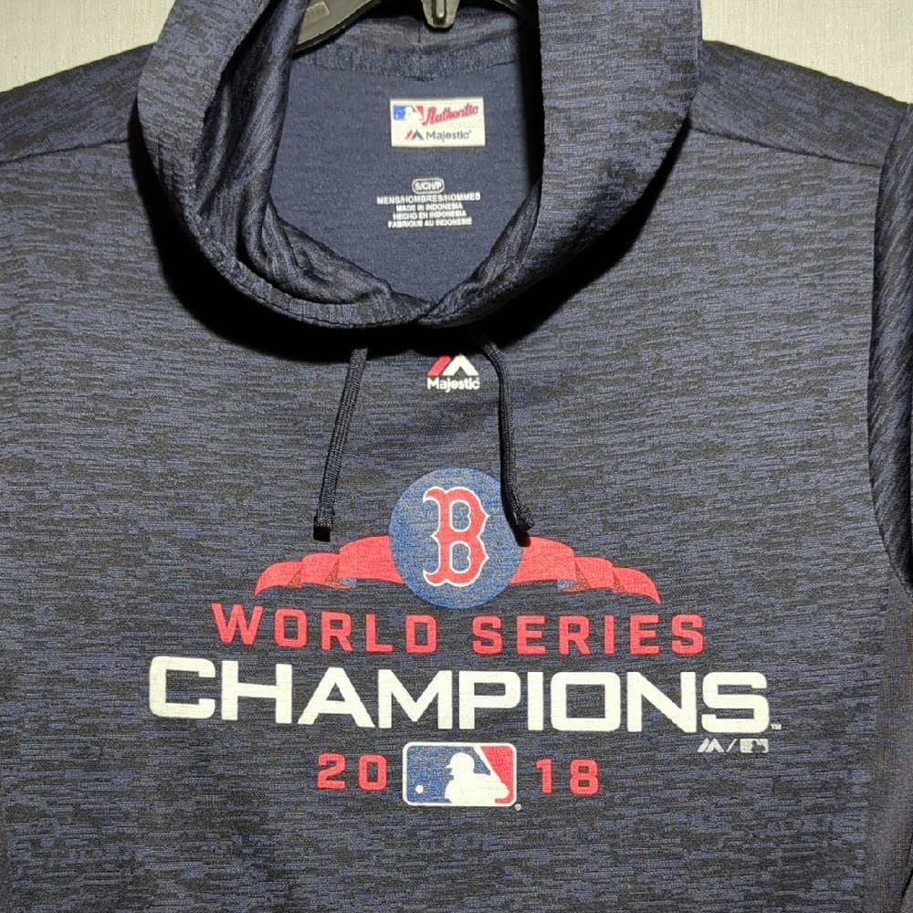Majestic Boston Red Sox 2018 World Series Champions Mens Fleece‎ Hoodie Small